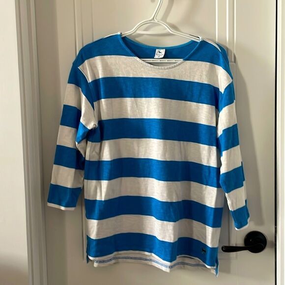The Black Dog Striped 3/4 Sleeve Top - Picture 1 of 6
